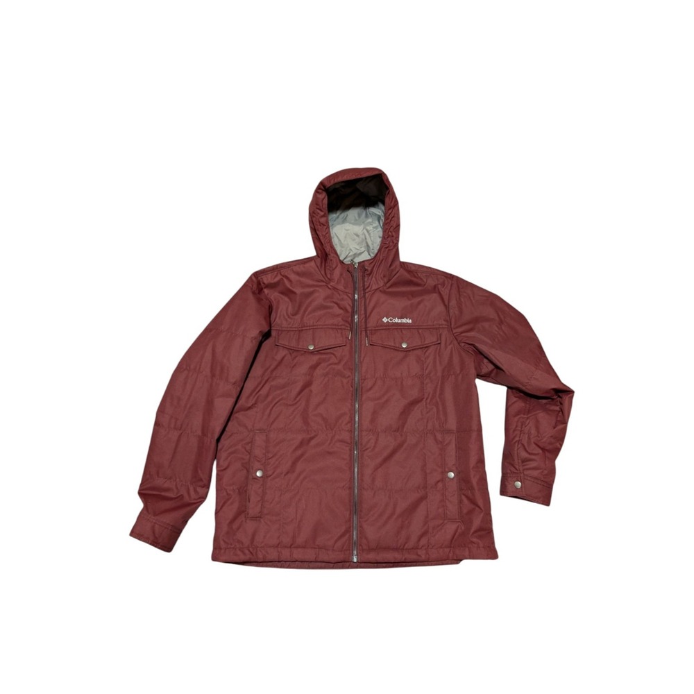 Columbia Tinline Trail‎ Insulated Thermal Jacket Men's Size XL Omni-Heat Maroon